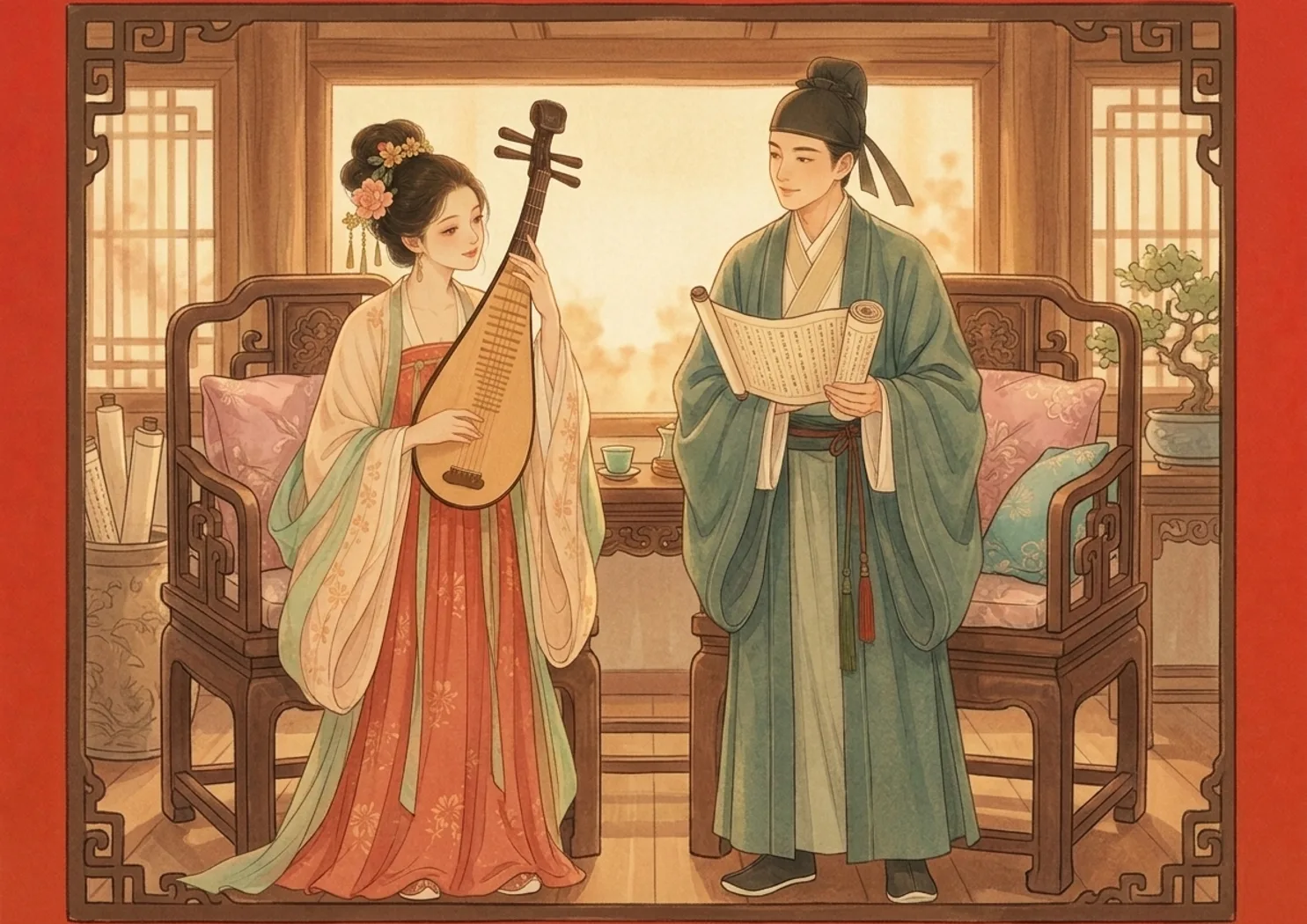 弹琴说书