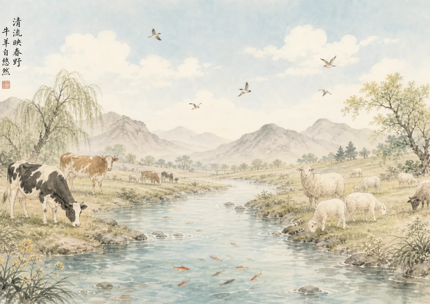 青山绿水