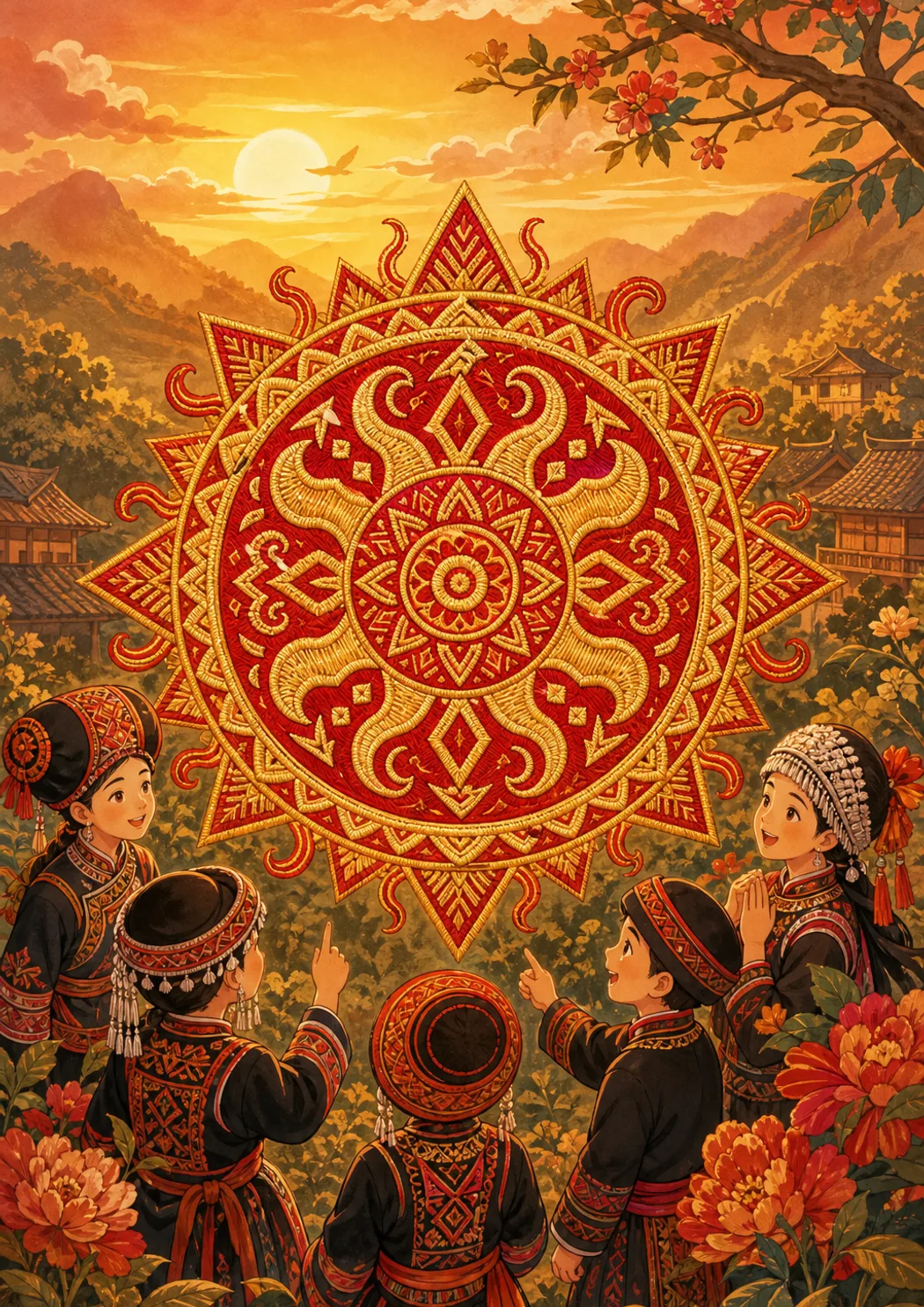 彝族的太阳纹